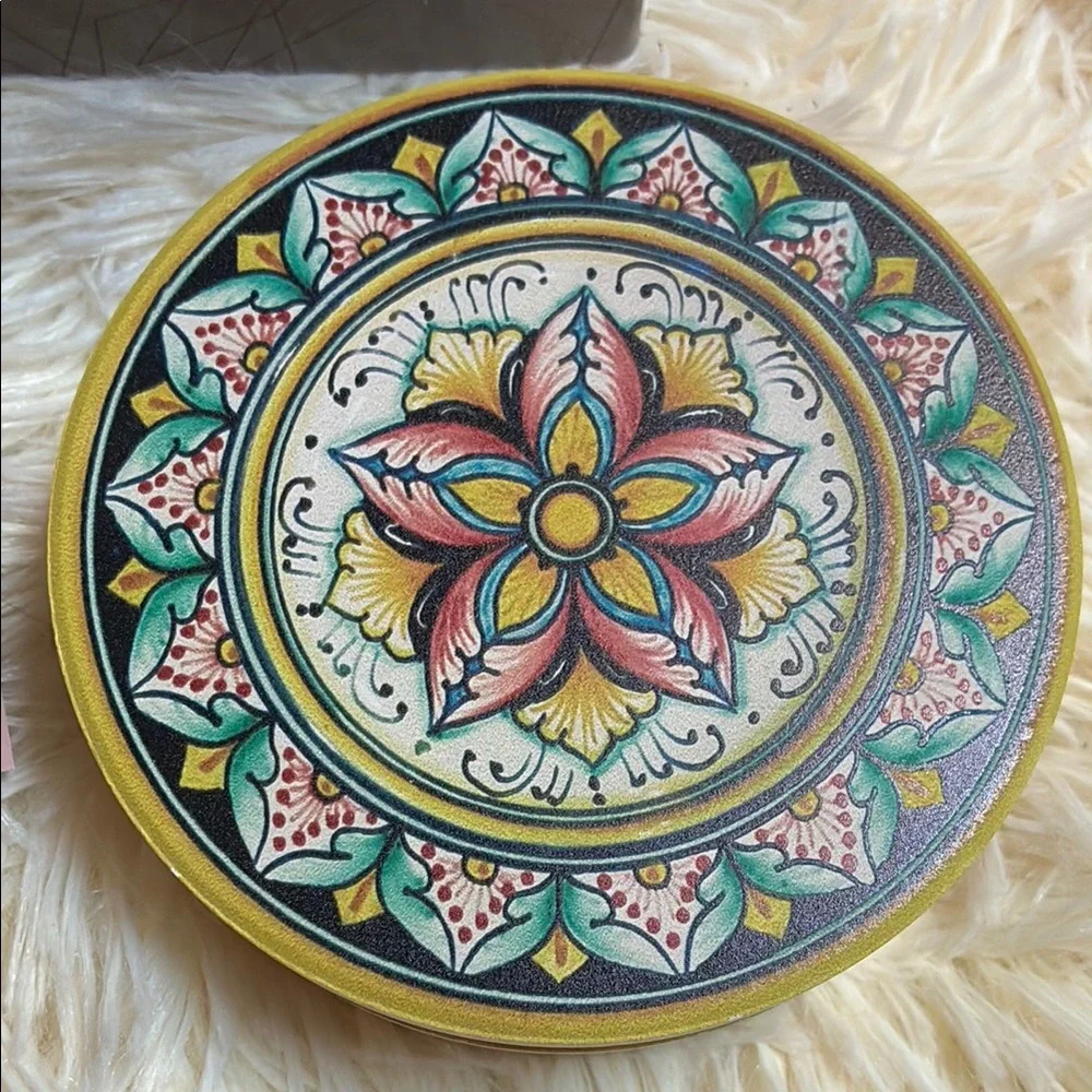Decorative Coaster Set‎ - Multicolor